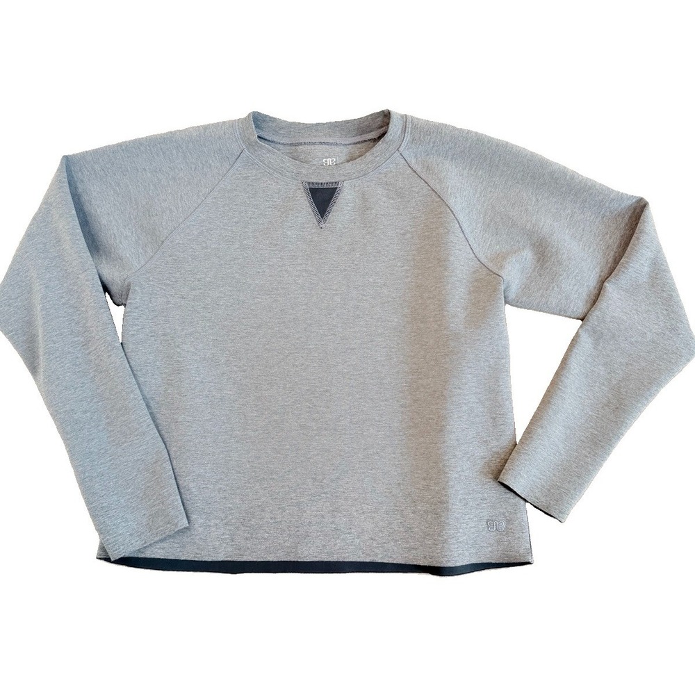 Albion Fit Neo Crop Sweatshirt Gray Long Sleeve Women's Medium